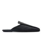 Mules Modernist Cuir Wool in pelle nera
