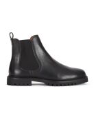 7488 Chelsea-Stiefel aus Leder in Schwarz