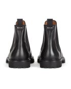 7488 Chelsea-Stiefel aus Leder in Schwarz