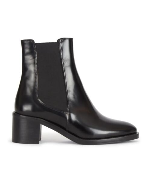 Bottines en cuir N°289 noires