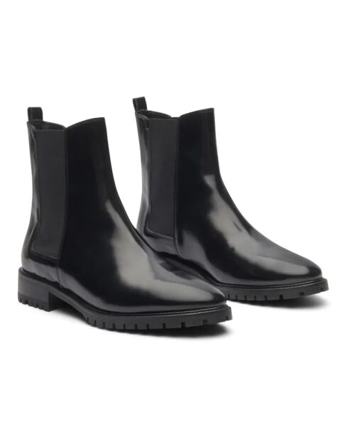 Boots en cuir Cuir N°500 noires