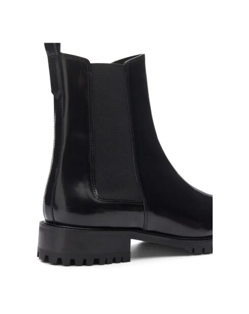 Boots en cuir Cuir N°500 noires