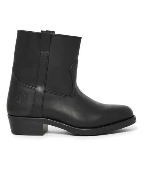 Tiers Gardian schwarze dicke Lederstiefel