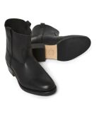 Tiers Gardian schwarze dicke Lederstiefel