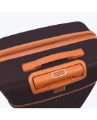 Set van 2 koffers cabine en middenverblijf Premium 4 dubbele wielen Malesherbs plum - 55/65 cm