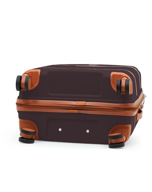 Set van 2 koffers cabine en middenverblijf Premium 4 dubbele wielen Malesherbs plum - 55/65 cm