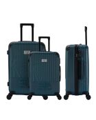 Set mit 3 Koffern 4 Doppelrollen Orika Indigo - 55/65/75 cm