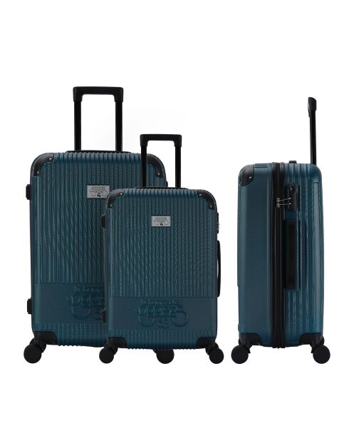 Set mit 3 Koffern 4 Doppelrollen Orika Indigo - 55/65/75 cm