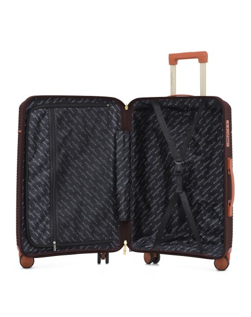 Courcelles Plum Premium Medium Stay koffer met 4 dubbele wielen - 65 cm