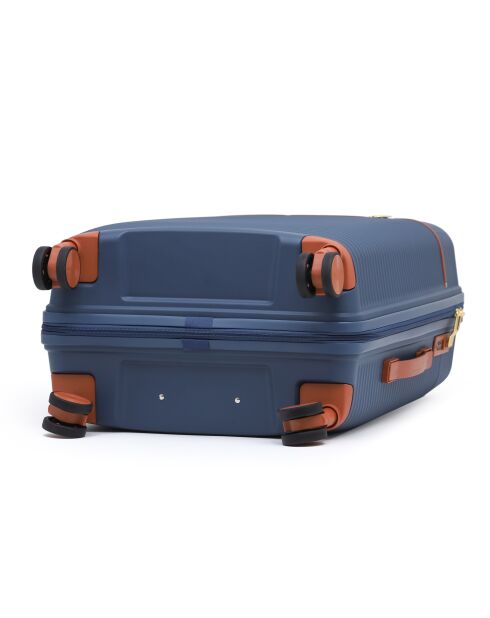 Set van 3 Premium koffers met 4 dubbele wielen Courcelles marine - 55/65/75 cm