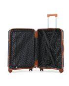 Valise cabine Premium 4 doubles roues Malesherbes marine - 55 cm
