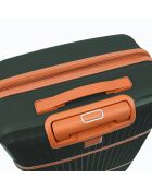 Premium-Koffer für längere Aufenthalte mit 4 Doppelrollen Malesherbs dunkelgrün - 75 cm