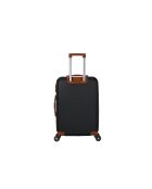 Valise moyen séjour 4 doubles roues Cassis noir - 65 cm