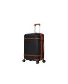Valise moyen séjour 4 doubles roues Cassis noir - 65 cm