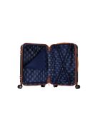 Valise moyen séjour 4 doubles roues Cassis noir - 65 cm