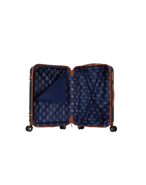 Valise moyen séjour 4 doubles roues Cassis noir - 65 cm