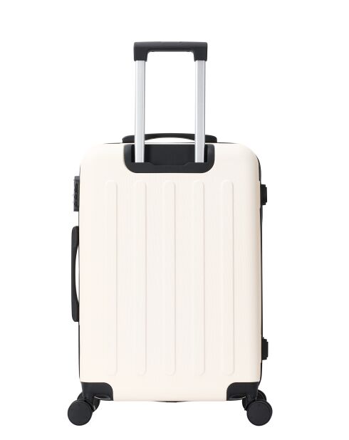 Valise cabine 4 doubles roues Rivoli crème - 55 cm
