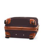 Set de 2 maletas cabina y larga estancia Premium 4 ruedas dobles Malesherbs plum - 55/75 cm