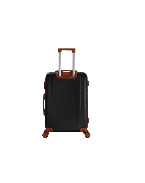 Valise moyen séjour 4 doubles roues Falcon noir - 65 cm