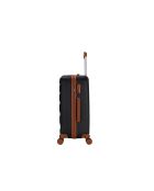 Valise moyen séjour 4 doubles roues Falcon noir - 65 cm