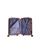 Valise moyen séjour 4 doubles roues Falcon noir - 65 cm