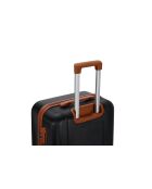 Valise moyen séjour 4 doubles roues Falcon noir - 65 cm