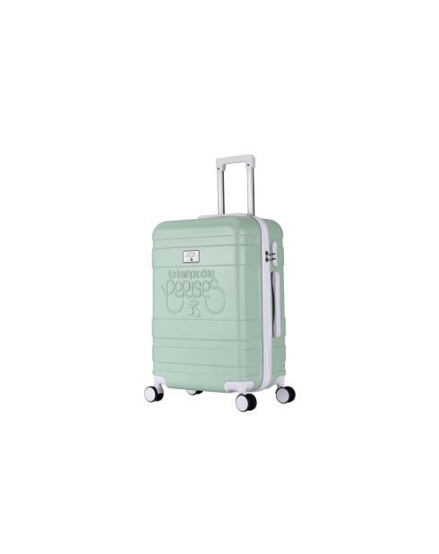Set van 2 koffers, cabine en medium stay, 4 dubbele wielen, Castellane almond - 55/65 cm