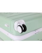 Set van 2 koffers, cabine en medium stay, 4 dubbele wielen, Castellane almond - 55/65 cm