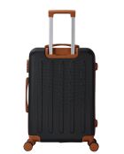 Tuileries Reisekoffer mit 4 Rädern und Doppelrad, 55 cm, schwarz