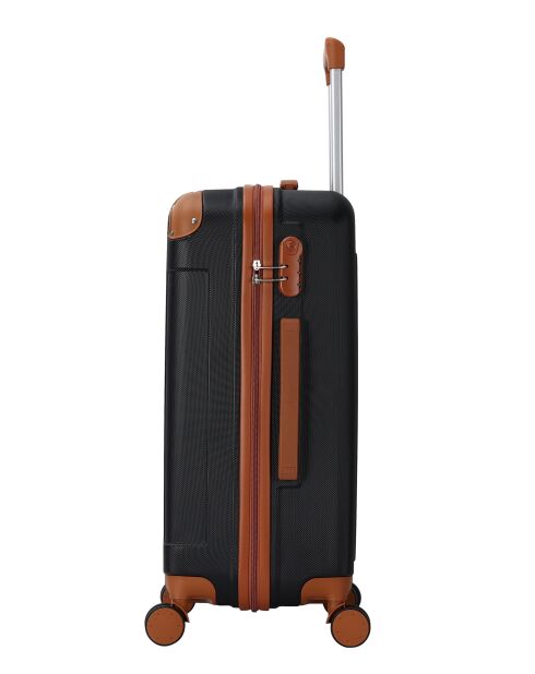 Valise cabine 4 doubles roues Tuileries noir - 55 cm