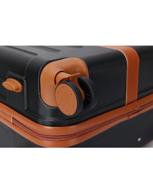 Valise cabine 4 doubles roues Tuileries noir - 55 cm
