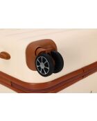 Valise format long séjour 4 doubles roues Capucine crème - 75 cm