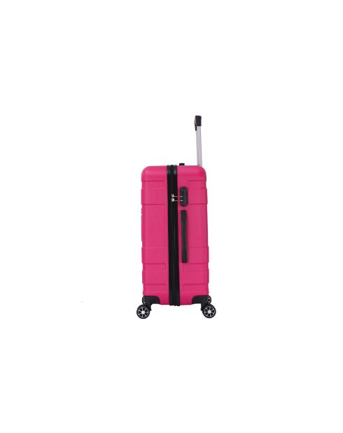 Set mit 2 Handgepäckern und 4 Doppelrollen für längere Aufenthalte Lyra pink - 55/75 cm