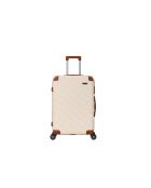 Valise moyen séjour 4 doubles roues Prado crème - 65 cm