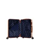 Valise moyen séjour 4 doubles roues Prado crème - 65 cm