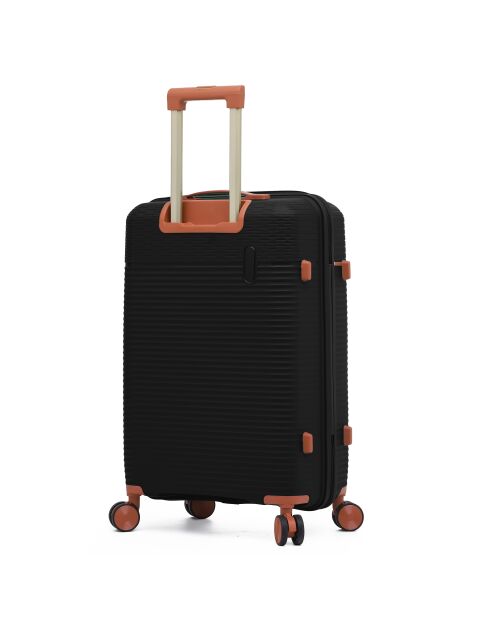 Valise format long séjour Premium 4 doubles roues Courcelles noir - 75 cm