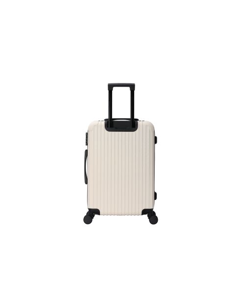 Valise format long séjour 4 doubles roues Enter crème - 75 cm