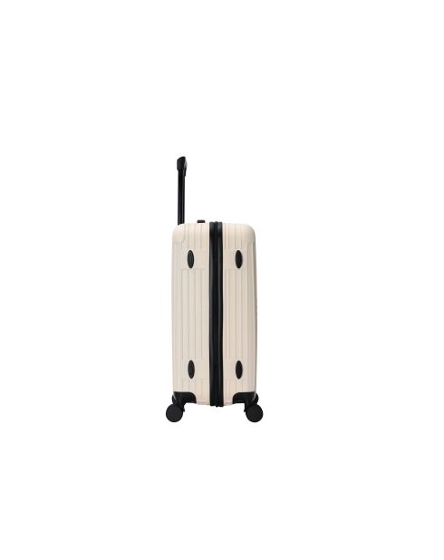 Valise format long séjour 4 doubles roues Enter crème - 75 cm