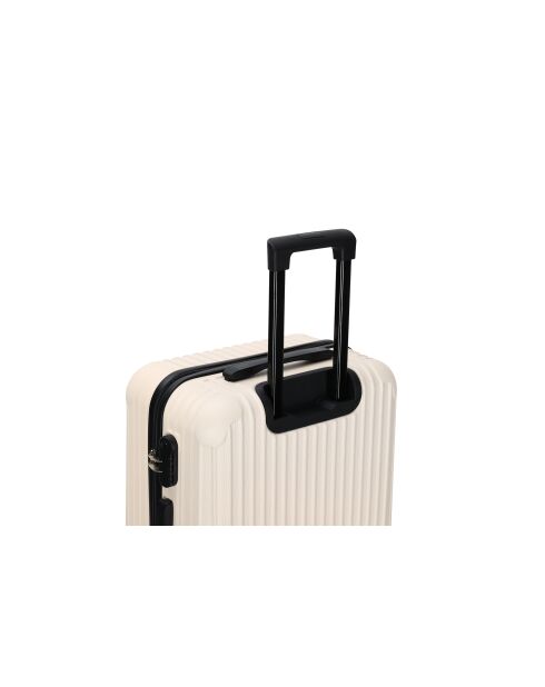 Valise format long séjour 4 doubles roues Enter crème - 75 cm
