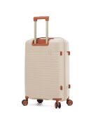 Set mit 3 Premium-Koffern mit 4 Doppelrollen Courcelles cremefarben — 55/65/75 cm