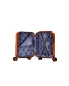 Preiswerter Kabinenkoffer mit 4 Doppelrollen Starliner orange - 40 cm