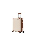 Prado Reisekoffer mit 4 Doppelrollen, 75 cm, cremefarben