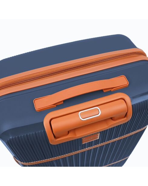 Valise format long séjour Premium 4 doubles roues Malesherbes marine - 75 cm