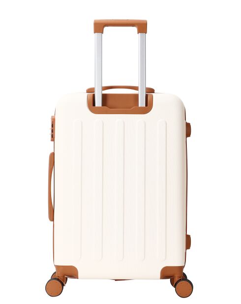 Valise format long séjour 4 doubles roues Tuileries crème - 75 cm