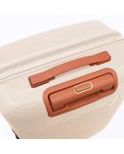 Set aus 2 Kabinen- und Langzeitkoffern Premium 4 Doppelrollen Courcelles cremefarben - 55/75 cm