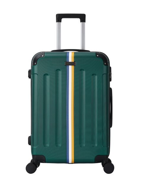 Valise format long séjour 4 doubles roues Rivoli vert foncé - 75 cm