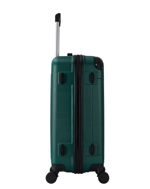 Valise format long séjour 4 doubles roues Rivoli vert foncé - 75 cm