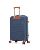 Valise cabine Premium 4 doubles roues Courcelles marine - 55 cm