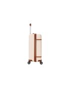 Valise moyen séjour 4 doubles roues Cassis crème - 65 cm