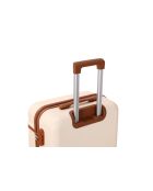 Valise moyen séjour 4 doubles roues Cassis crème - 65 cm